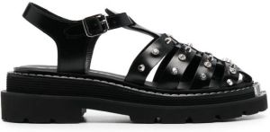 SANDRO Lys sandalen met studs Zwart