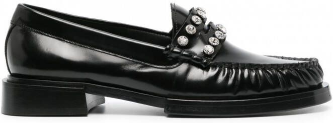 SANDRO Max loafers verfraaid met stras Zwart