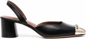 SANDRO Metallic slingback pumps Zwart