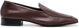 SANDRO Loafers met ronde neus Bruin
