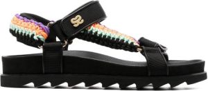 SANDRO Sandalen met klittenband Zwart