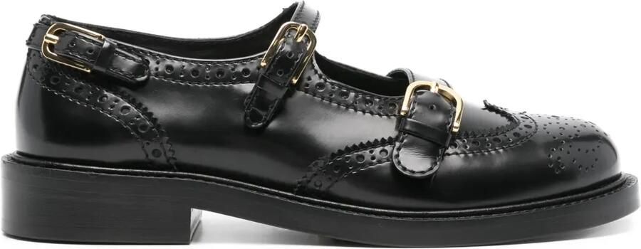 SANDRO Brogues met gespdetail Zwart