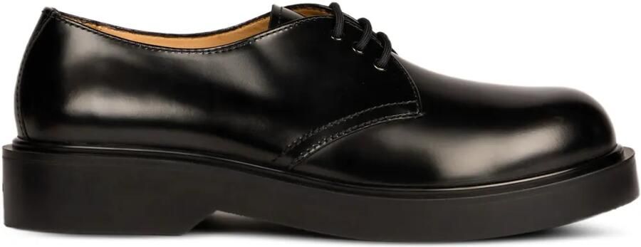 SANDRO Leren derby schoenen Zwart