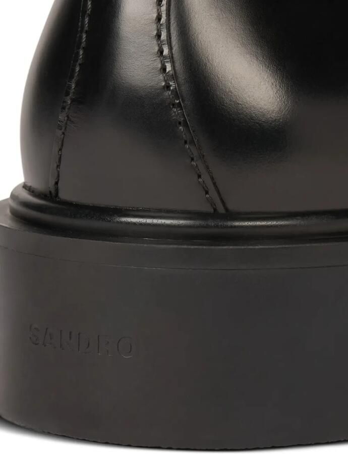 SANDRO Leren derby schoenen Zwart - Foto 3