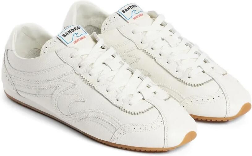 SANDRO Leren sneakers Beige - Foto 5