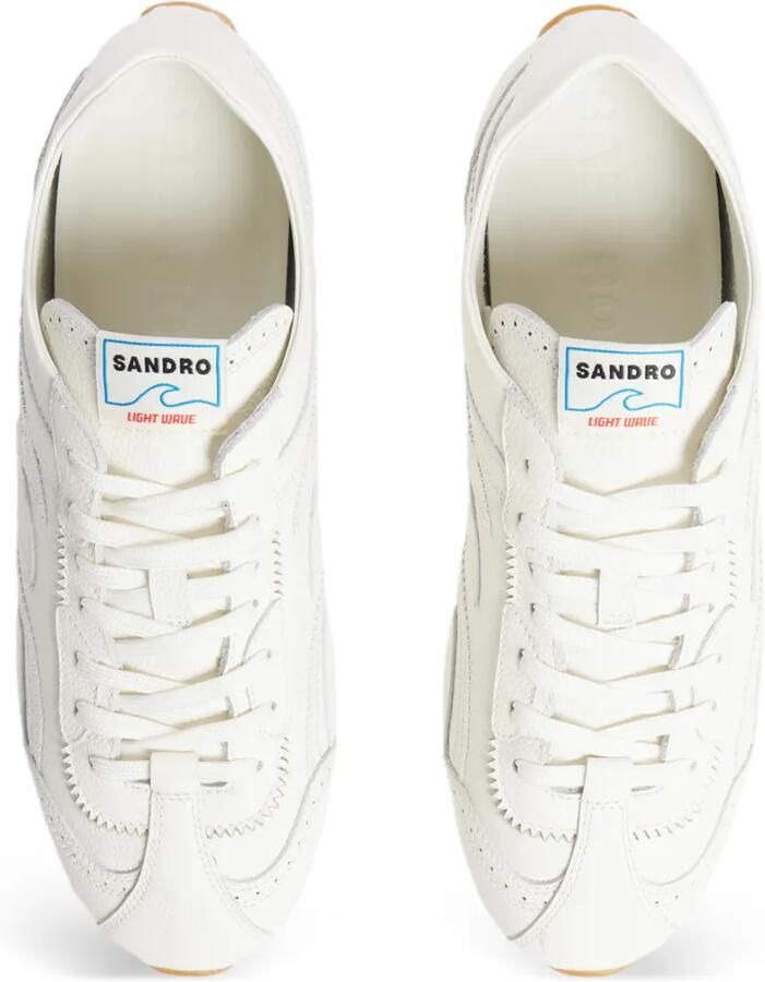 SANDRO Leren sneakers Beige - Foto 4