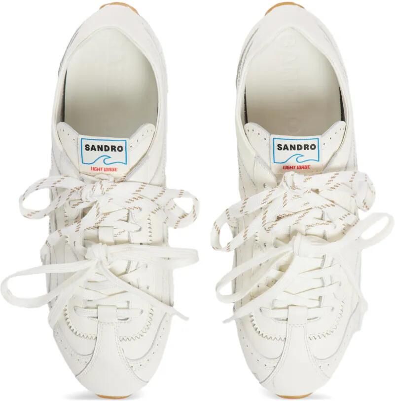 SANDRO Leren sneakers Beige - Foto 3
