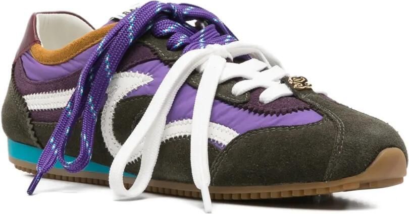 SANDRO Sneakers met vlakken en ronde neus Paars - Foto 3