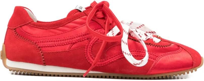 SANDRO Sneakers met vlakken en ronde neus Rood