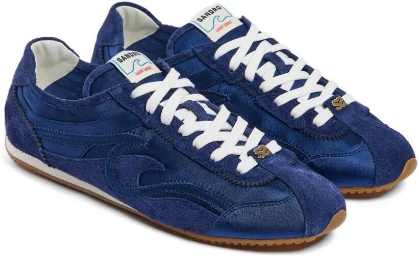 SANDRO Sneakers van gemengd materiaal Blauw - Foto 5