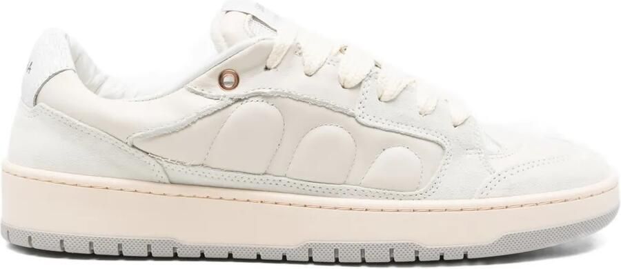 SANTHA Gewatteerde slippers Wit