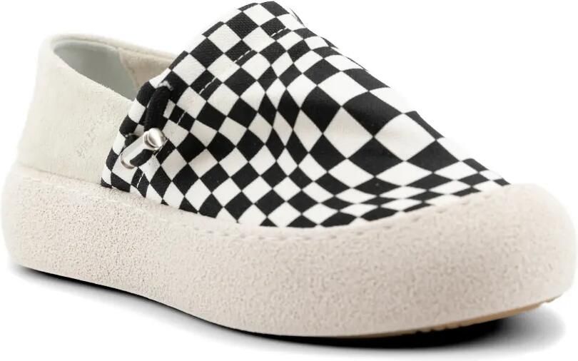 SANTHA ImSouAne sneakers met ruiten Wit