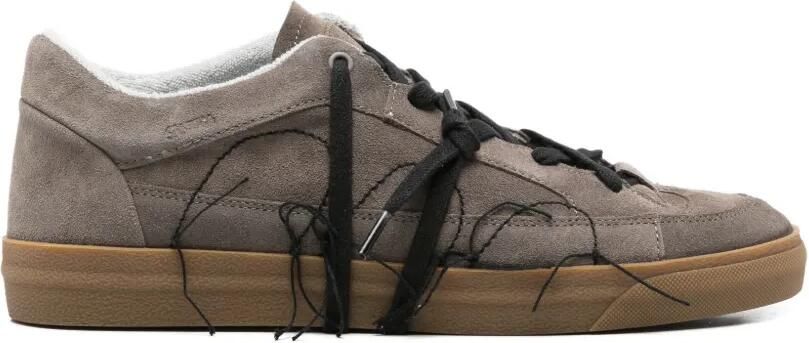 SANTHA Love Cut sneakers met franje Bruin