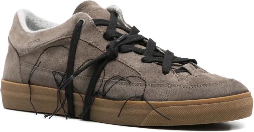 SANTHA Love Cut sneakers met franje Bruin - Foto 2