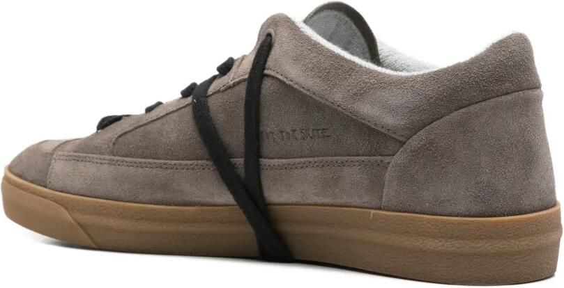 SANTHA Love Cut sneakers met franje Bruin - Foto 3