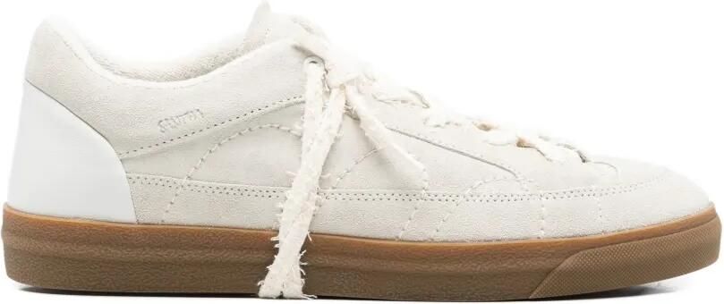 SANTHA Love Cut sneakers met vlakken Beige