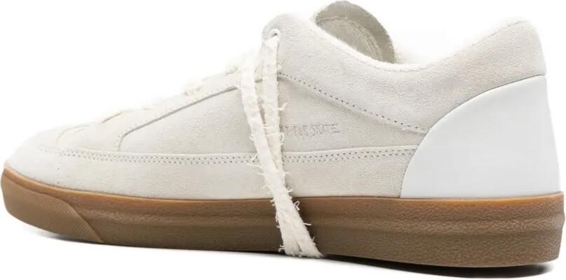 SANTHA Love Cut sneakers met vlakken Beige - Foto 3