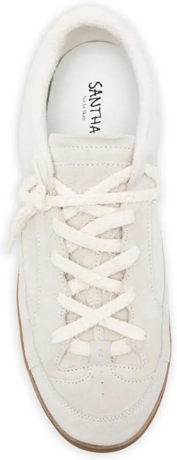 SANTHA Love Cut sneakers met vlakken Beige - Foto 4