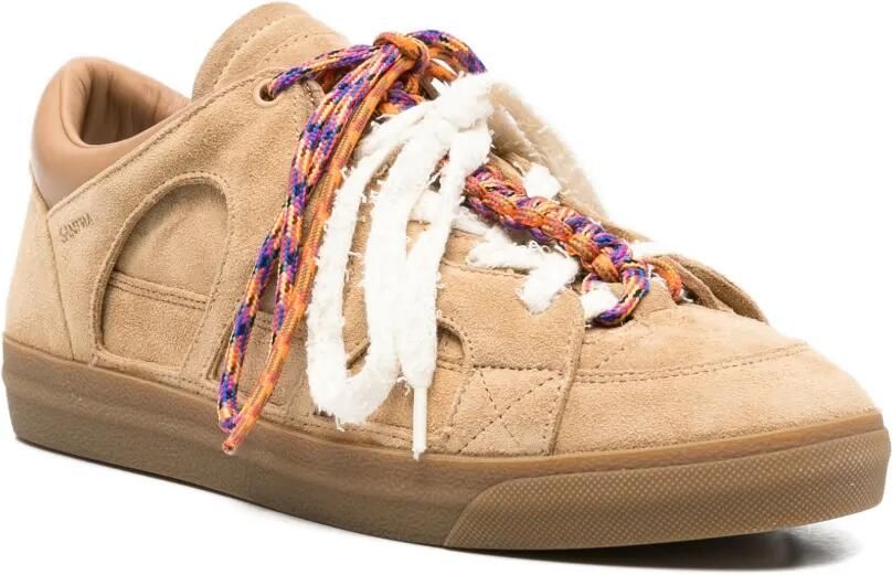 SANTHA Love Park gewatteerde low-top sneakers Beige - Foto 2