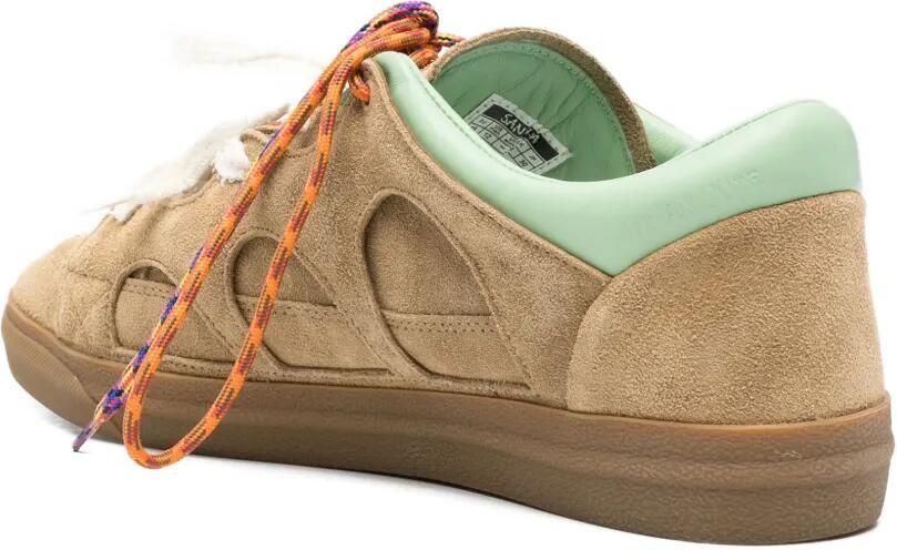 SANTHA Love Park gewatteerde sneakers met uitgesneden details Beige - Foto 2
