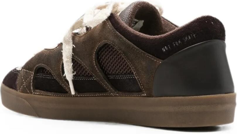 SANTHA Love Park sneakers met vlakken en uitgesneden details Bruin - Foto 3