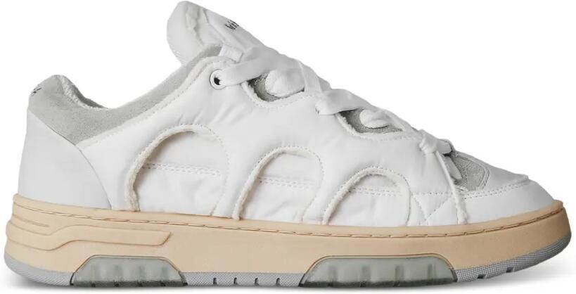 SANTHA Model 1 gewatteerde sneakers met uitgesneden details Wit