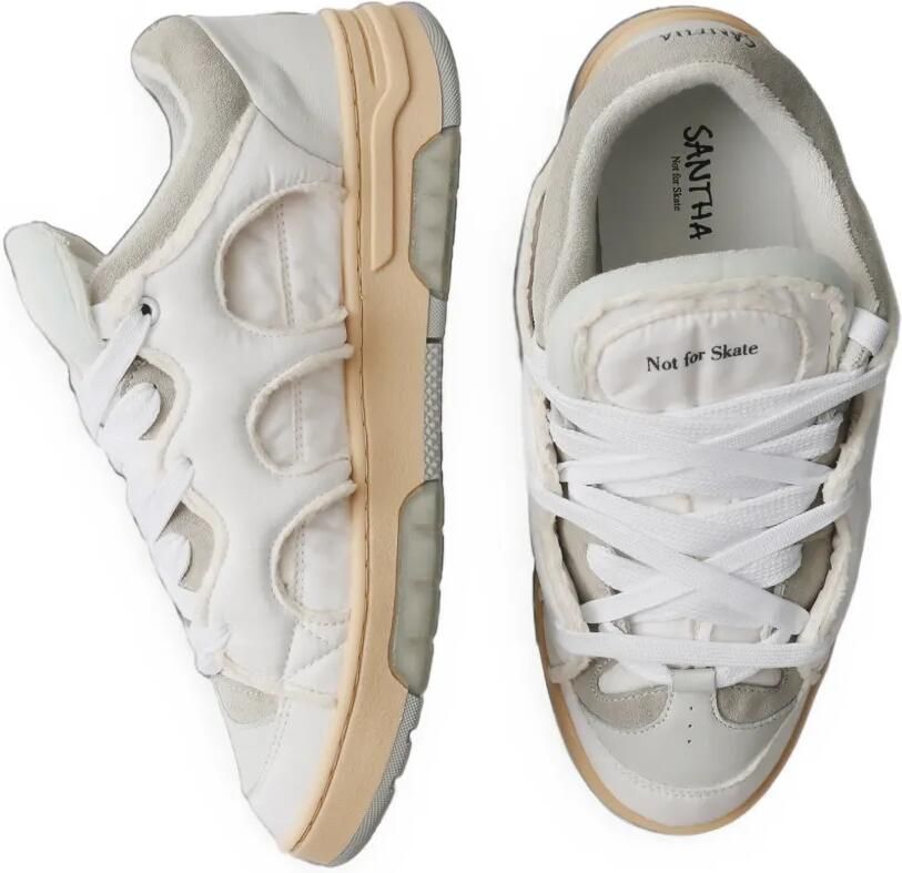 SANTHA Model 1 panelled low-top sneakers Wit - Foto 2