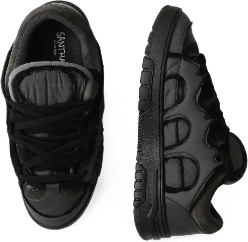 SANTHA Model 1 quilted panelled sneakers Zwart - Foto 3