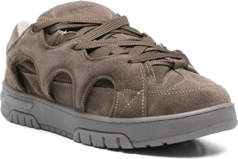 SANTHA Model 1 sneakers met veters Bruin - Foto 3