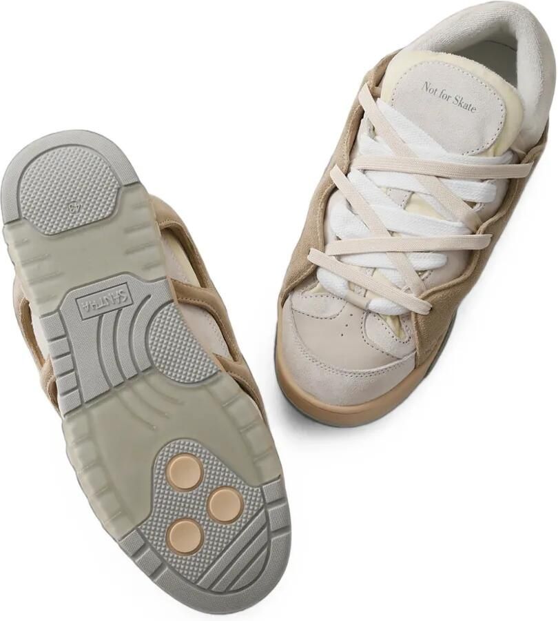 SANTHA panelled sneakers Beige - Foto 2