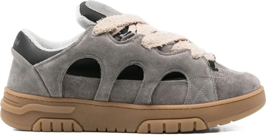 SANTHA Sneakers met uitgesneden details Grijs