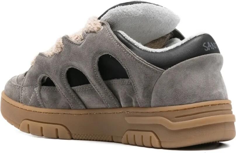 SANTHA Sneakers met uitgesneden details Grijs - Foto 2