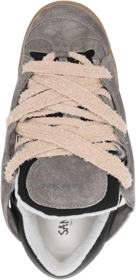 SANTHA Sneakers met uitgesneden details Grijs - Foto 4