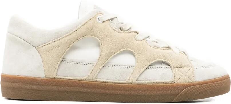SANTHA Sneakers met uitgesneden details Wit