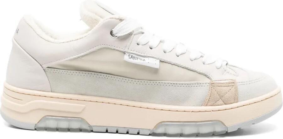 SANTHA Sneakers met vlakken Beige