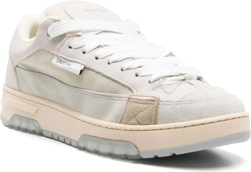 SANTHA Sneakers met vlakken Beige - Foto 2