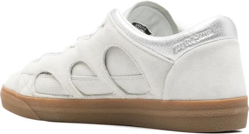 SANTHA Sneakers met vlakken en uitgesneden detail Grijs - Foto 2