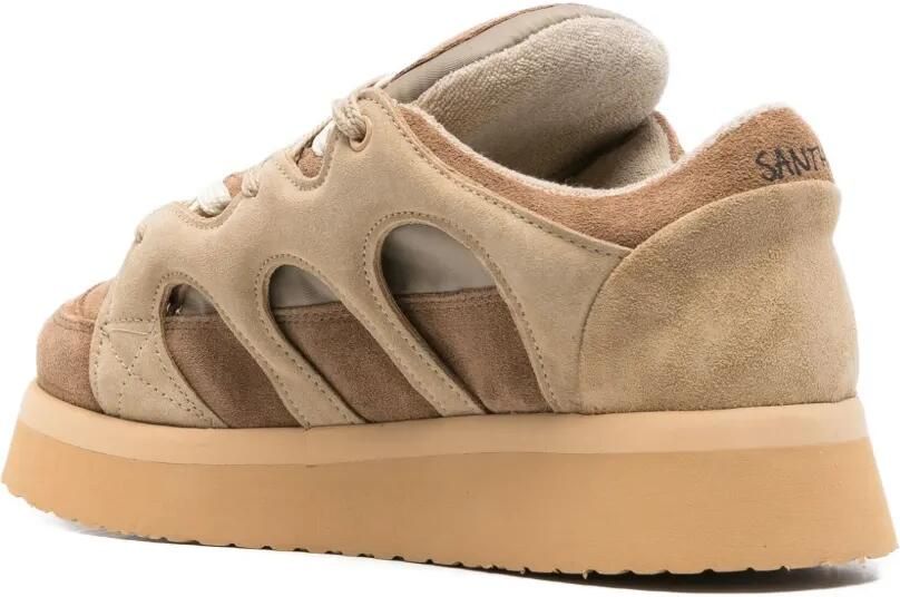SANTHA Uitgesneden sneakers Beige - Foto 2