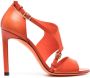 Santoni Leren sandalen Oranje - Thumbnail 1