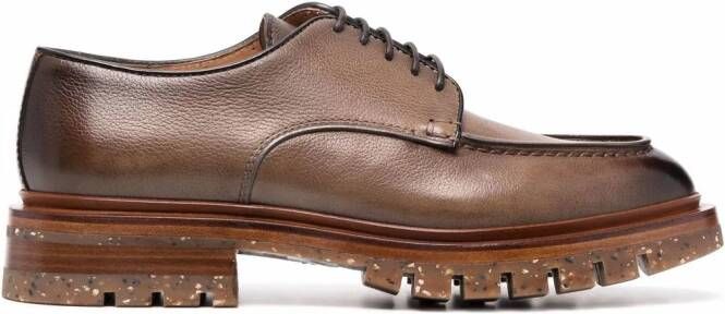 Santoni Adler derby schoenen Bruin