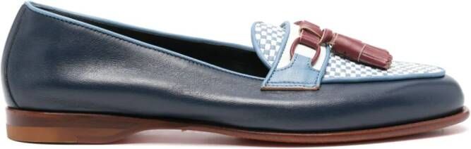 Santoni Andrea loafers verfraaid met kwastje Blauw