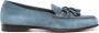 Santoni Andrea suėde loafers Blauw - Thumbnail 1