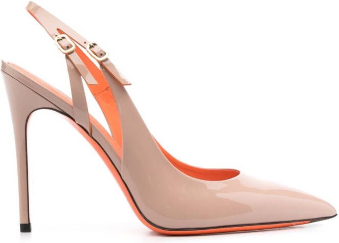 Santoni Audrey gelakte pumps Roze