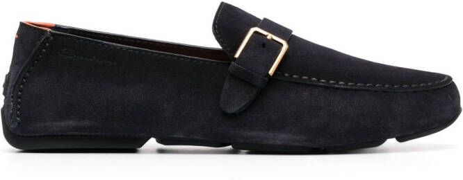 Santoni Loafers met gesp Blauw