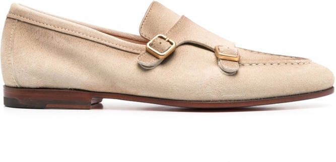 Santoni Gespschoenen met gespdetail Beige