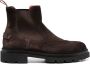 Santoni Chelsea brogue laarzen Bruin - Thumbnail 1