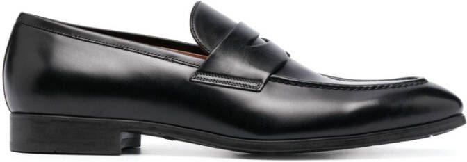 Santoni classic loafers Zwart