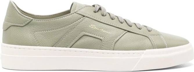 Santoni DBS leren sneakers Groen