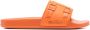 Santoni Slippers met logo-reliëf Oranje - Thumbnail 1