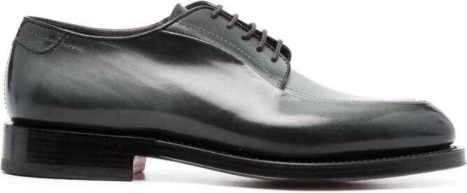 Santoni Derby schoenen met ronde neus Groen